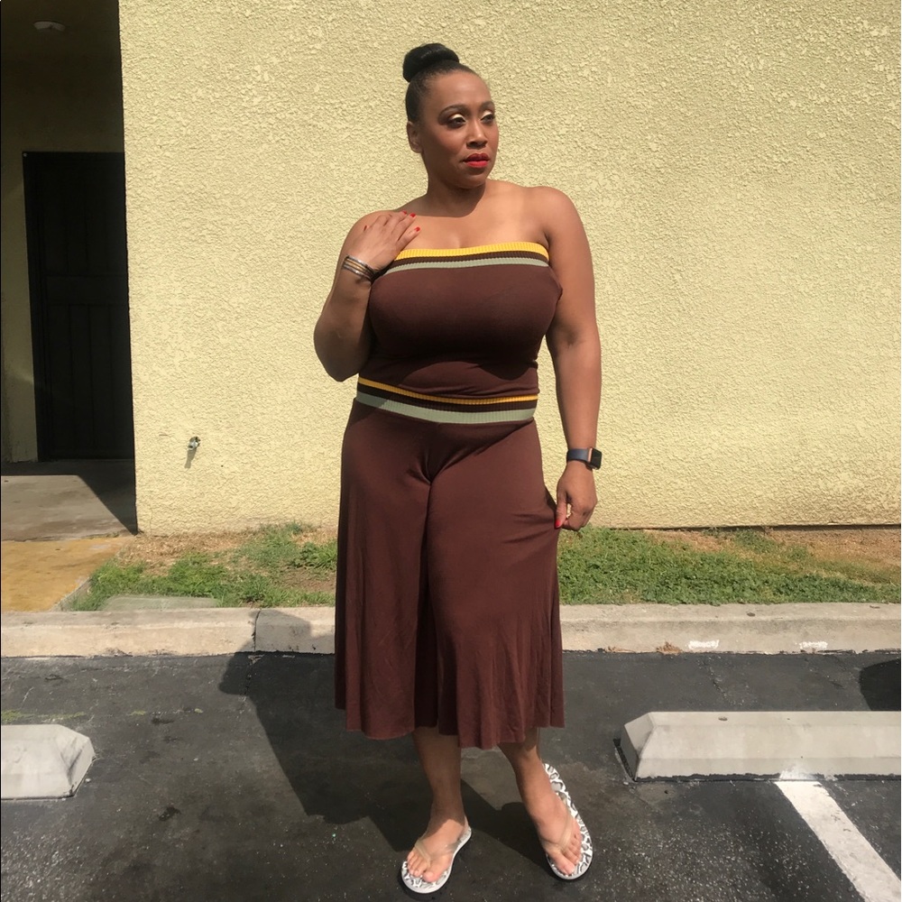 Brown jumpsuit